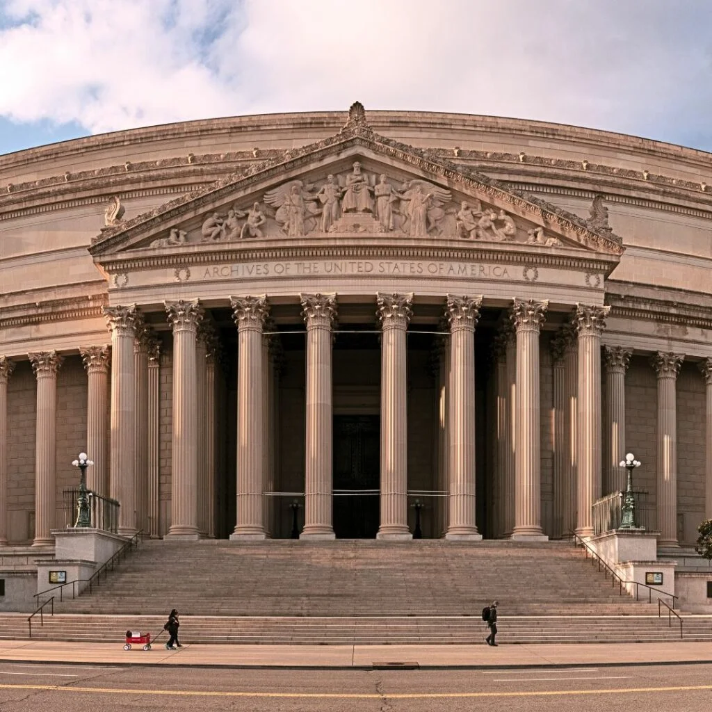 National Archives in Washington DC