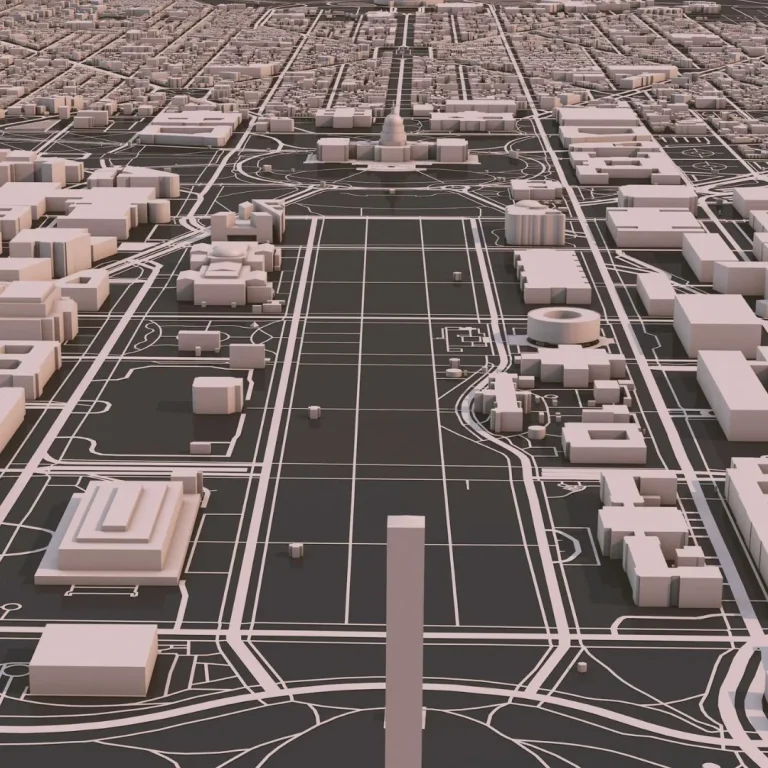 Layout Of Washington DC Monuments And Memorials